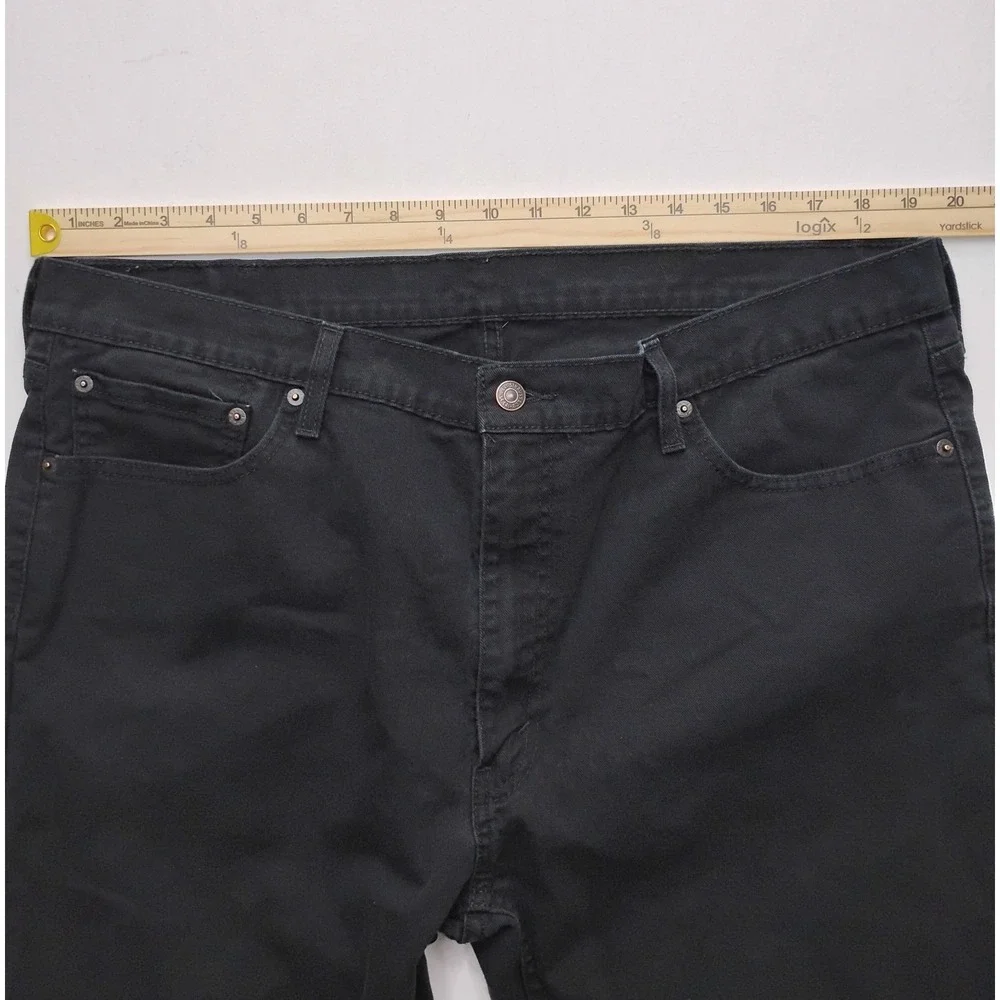 Levis 541 Jeans Mens Black 40x32 Black Straight Dark Wash Denim Skater Punk